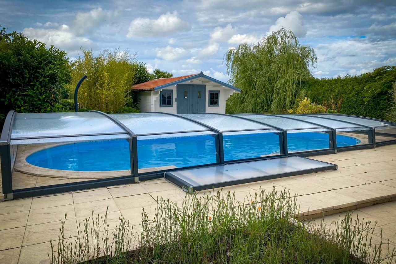 Villa 200m2 avec PISCINE chauffée&SPA&sauna&kota-grill Laval-sur-Vologne Exterior foto