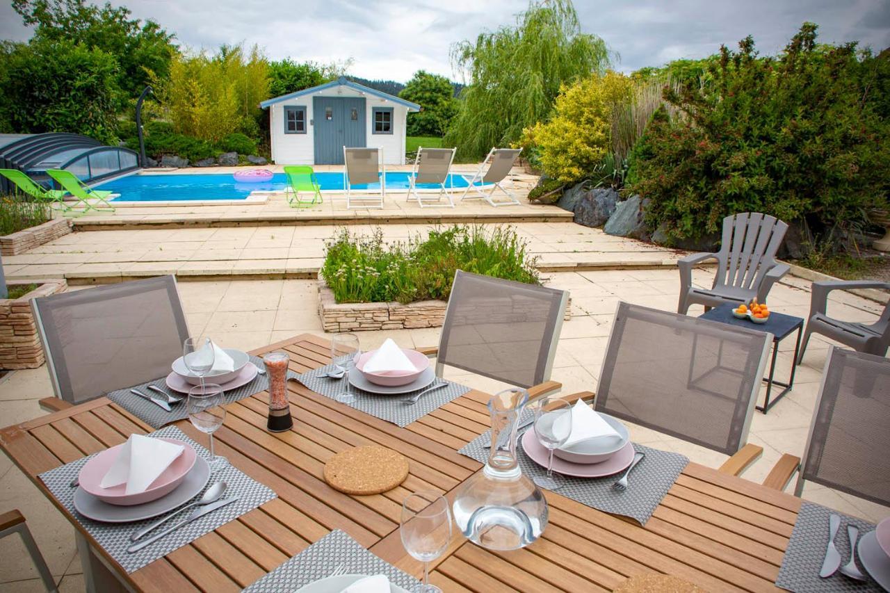 Villa 200m2 avec PISCINE chauffée&SPA&sauna&kota-grill Laval-sur-Vologne Exterior foto